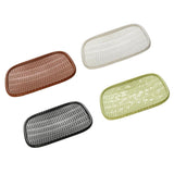Maxbell Rattan Serving Tray Fruit Dessert Cake Platter Tea Coffee Pan Brown - Aladdin Shoppers