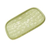 Maxbell Rattan Serving Tray Fruit Dessert Cake Platter Tea Coffee Pan Green - Aladdin Shoppers