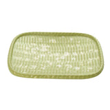 Maxbell Rattan Serving Tray Fruit Dessert Cake Platter Tea Coffee Pan Green - Aladdin Shoppers