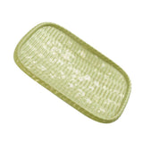Maxbell Rattan Serving Tray Fruit Dessert Cake Platter Tea Coffee Pan Green - Aladdin Shoppers