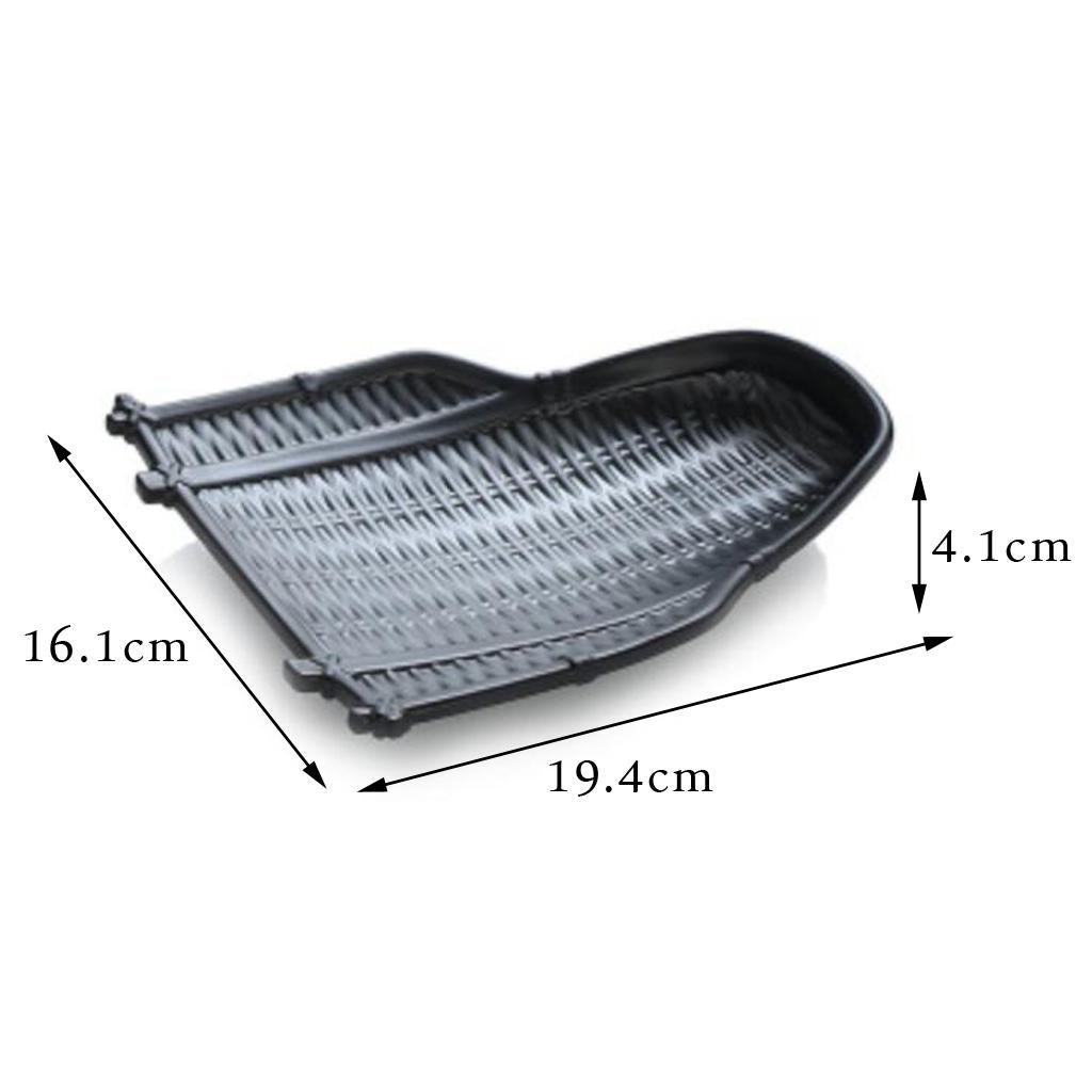 Maxbell Rattan Wicker Basket Hand Knitting Box Woven Container Vintage Black 20cm - Aladdin Shoppers