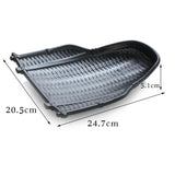 Maxbell Rattan Wicker Basket Hand Knitting Box Woven Container Vintage Black 24cm - Aladdin Shoppers