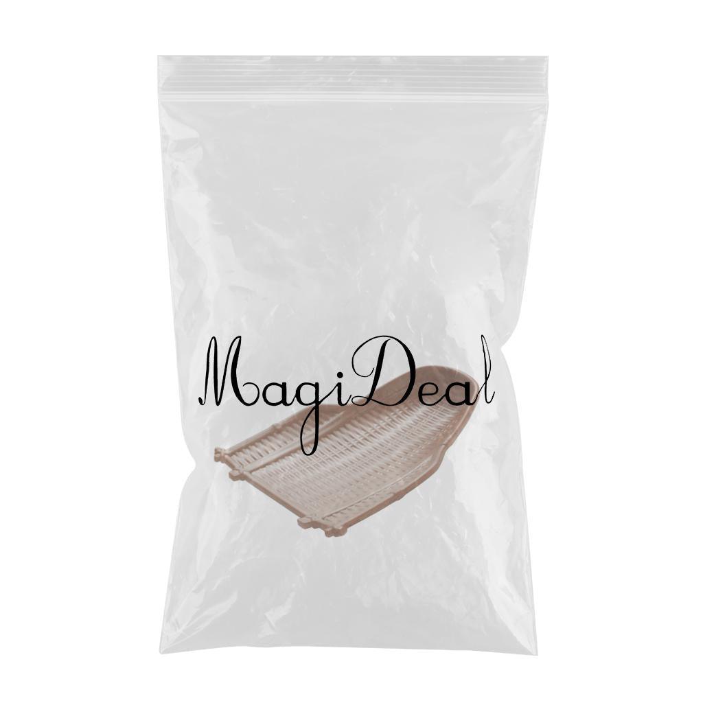 Maxbell Rattan Wicker Basket Hand Knitting Box Woven Container Vintage Brown 20cm - Aladdin Shoppers