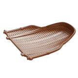 Maxbell Rattan Wicker Basket Hand Knitting Box Woven Container Vintage Brown 24cm - Aladdin Shoppers