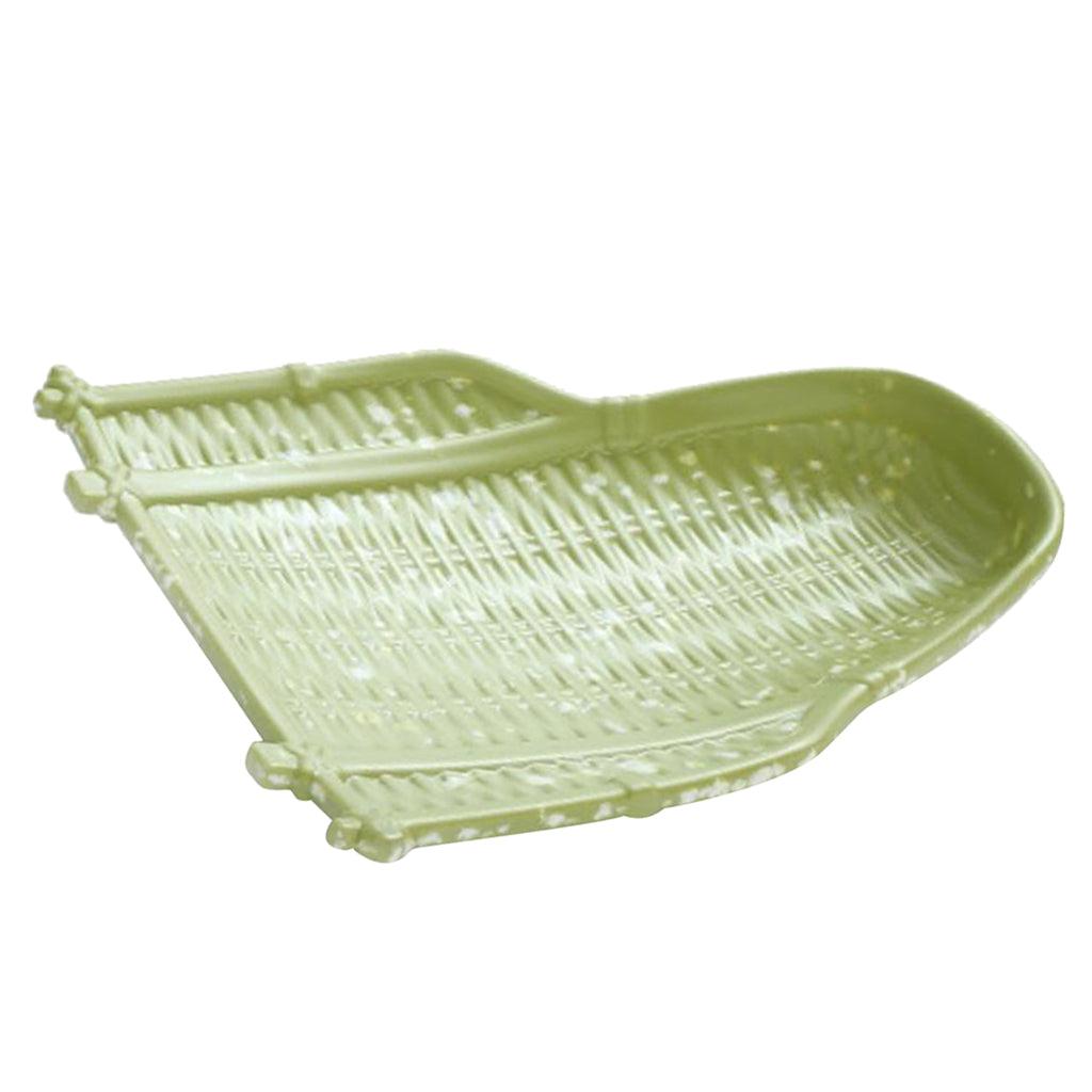 Maxbell Rattan Wicker Basket Hand Knitting Box Woven Container Vintage Green 20cm - Aladdin Shoppers