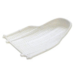 Maxbell Rattan Wicker Basket Hand Knitting Box Woven Container Vintage White 24cm - Aladdin Shoppers