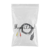 Maxbell RCA to AV Audio/Video TV Composite Cable Cord for Nintendo GameCube N64 SNES - Aladdin Shoppers