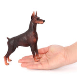 Maxbell Realistic PVC Farm Animal Model Figurine Action Figures Playset Kids Educational Toy Collectibles –Doberman Black - Aladdin Shoppers