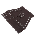 Maxbell Rear Motorcycle Fender Mud Flap Vintage Leather Mudguard Cover Brown - Aladdin Shoppers