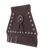 Maxbell Rear Motorcycle Fender Mud Flap Vintage Leather Mudguard Cover Brown - Aladdin Shoppers