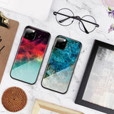 Maxbell Rear Tempered Glass Housing Case Cover for iPhone 11pro max (6.5'') Emerald - Aladdin Shoppers