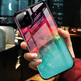 Maxbell Rear Tempered Glass Housing Case Cover for iPhone 11pro max (6.5'') Emerald - Aladdin Shoppers