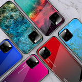 Maxbell Rear Tempered Glass Housing Case Cover for iPhone 11pro max (6.5'') Emerald - Aladdin Shoppers