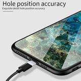 Maxbell Rear Tempered Glass Housing Case Cover for iPhone 11pro max (6.5'') Emerald - Aladdin Shoppers