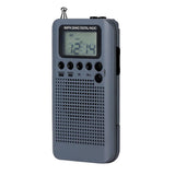 Maxbell Rechargeable AM FM Digital Portable Pocket Radio and Earphone gray - Aladdin Shoppers