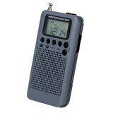 Maxbell Rechargeable AM FM Digital Portable Pocket Radio and Earphone gray - Aladdin Shoppers