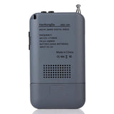 Maxbell Rechargeable AM FM Digital Portable Pocket Radio and Earphone gray - Aladdin Shoppers
