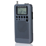 Maxbell Rechargeable AM FM Digital Portable Pocket Radio and Earphone gray - Aladdin Shoppers