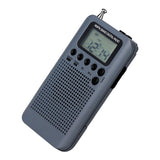 Maxbell Rechargeable AM FM Digital Portable Pocket Radio and Earphone gray - Aladdin Shoppers