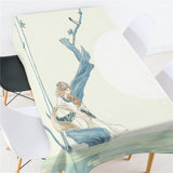 Maxbell Rectangle Digital Printed Decor Tablecloth Birds and Beauties - Aladdin Shoppers