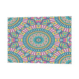 Maxbell Rectangle Digital Printed Decor Tablecloth Bohemia Round Blue - Aladdin Shoppers