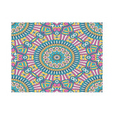 Maxbell Rectangle Digital Printed Decor Tablecloth Bohemia Round Blue - Aladdin Shoppers