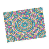 Maxbell Rectangle Digital Printed Decor Tablecloth Bohemia Round Blue - Aladdin Shoppers