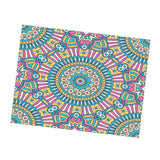 Maxbell Rectangle Digital Printed Decor Tablecloth Bohemia Round Blue - Aladdin Shoppers