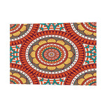 Maxbell Rectangle Digital Printed Decor Tablecloth Bohemia Round Red - Aladdin Shoppers