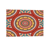 Maxbell Rectangle Digital Printed Decor Tablecloth Bohemia Round Red - Aladdin Shoppers