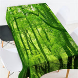 Maxbell Rectangle Digital Printed Decor Tablecloth Green Jungle - Aladdin Shoppers