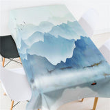 Maxbell Rectangle Digital Printed Decor Tablecloth Water and Ink Landscape - Aladdin Shoppers