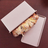 Maxbell Rectangle Non-stick Mould Toast Loaf Bread Baking Pan Bakeware Golden 450g - Aladdin Shoppers