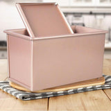 Maxbell Rectangle Non-stick Mould Toast Loaf Bread Baking Pan Bakeware Golden 450g - Aladdin Shoppers