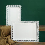 Maxbell Rectangular Serving Plate Cupcake Cake Dish Tray Kitchen Platter 36X26cm - Aladdin Shoppers