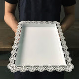 Maxbell Rectangular Serving Plate Cupcake Cake Dish Tray Kitchen Platter 41X31cm - Aladdin Shoppers