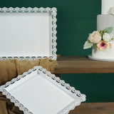 Maxbell Rectangular Serving Plate Cupcake Cake Dish Tray Kitchen Platter 41X31cm - Aladdin Shoppers