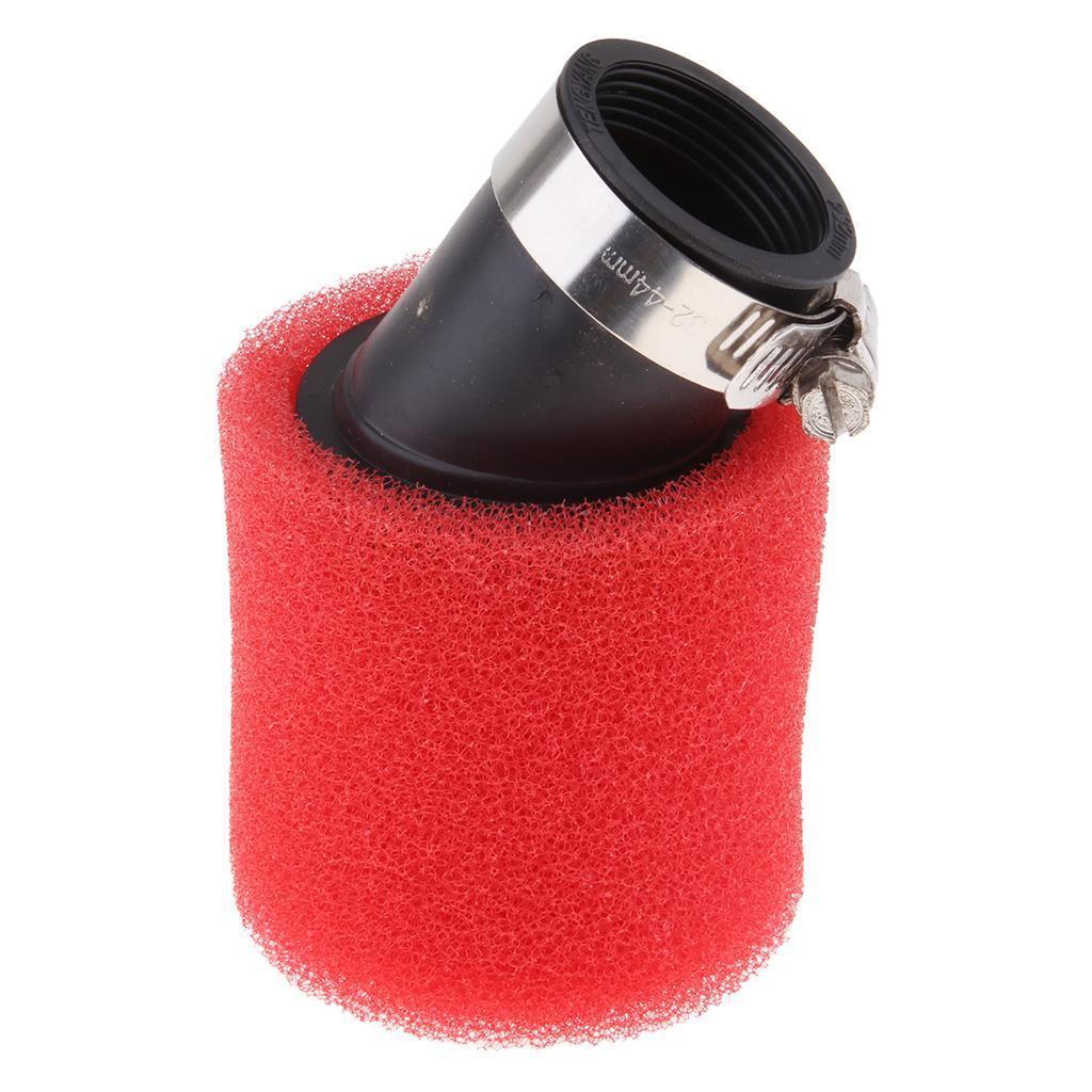 Maxbell Red 32mm Angle Bent Foam Air Filter Pod Cleaner for PIT Quad Dirt Bike ATV Buggy - Aladdin Shoppers