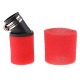 Maxbell Red 32mm Angle Bent Foam Air Filter Pod Cleaner for PIT Quad Dirt Bike ATV Buggy - Aladdin Shoppers