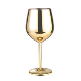 Maxbell Red Wine Glass Goblet Stainless Copper Plated Champagne Cup Drinking 500ML - Aladdin Shoppers