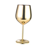 Maxbell Red Wine Glass Goblet Stainless Copper Plated Champagne Cup Drinking 500ML - Aladdin Shoppers