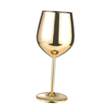 Maxbell Red Wine Glass Goblet Stainless Copper Plated Champagne Cup Drinking 500ML - Aladdin Shoppers