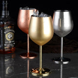 Maxbell Red Wine Glass Goblet Stainless Copper Plated Champagne Cup Drinking 500ML - Aladdin Shoppers