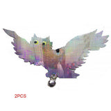 Maxbell Reflective Flying Owl Decoy & Bird Repellent Scarecrow Bird Deterrent W Bell - Aladdin Shoppers