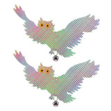 Maxbell Reflective Flying Owl Decoy & Bird Repellent Scarecrow Bird Deterrent W Bell - Aladdin Shoppers