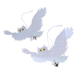 Maxbell Reflective Flying Owl Decoy & Bird Repellent Scarecrow Bird Deterrent W Bell - Aladdin Shoppers