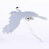 Maxbell Reflective Flying Owl Decoy & Bird Repellent Scarecrow Bird Deterrent W Bell - Aladdin Shoppers