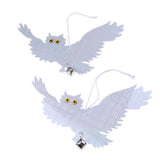 Maxbell Reflective Flying Owl Decoy & Bird Repellent Scarecrow Bird Deterrent W Bell - Aladdin Shoppers