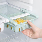 Maxbell Refrigerator Drawer Fridge Freezer Slide Shelf Food Fruit Storage Holder Blue - Aladdin Shoppers