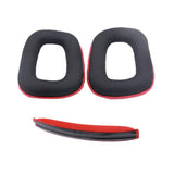 Maxbell Replacement Ear Pads Cushions + Headband Pad For Logitech G430 G930 red - Aladdin Shoppers